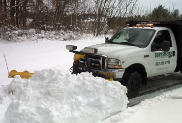 Snow plowing in NH